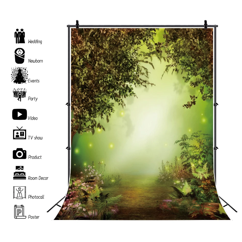 Sesión fotográfica de Boda, telón de fondo para estudio de fotografía, fiesta de Boda, Fondo de hoja, selva, bosque, Retrato, sesión de fotos