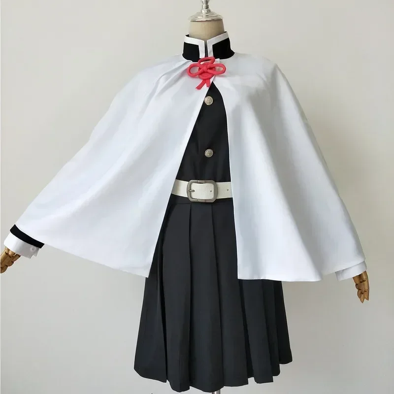 Disfraz de Anime Tsuyuri Kanao con peluca de cazador de demonios y tocado de mariposa para adultos y niños, accesorio de fiesta tipo kimono