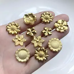 Beautiful gold plated Rhinestone DIY decorative flat back scrapbook wedding decoration jewelry making materials 30pcs / lot