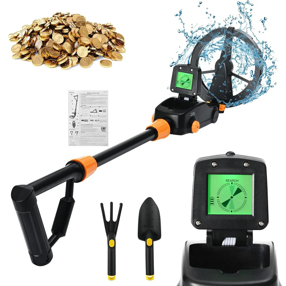 MD1008 Underground Metal Detector Gold Silver Jewelry Treasure Search Finders Waterproof Treasure Metal Seeker Tool