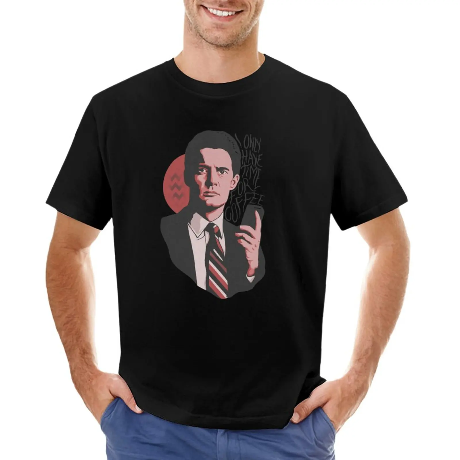 

I Only Have Time For Coffee Dale Cooper David Lynch Sustainable High Quality Super Soft Material T-Shirt