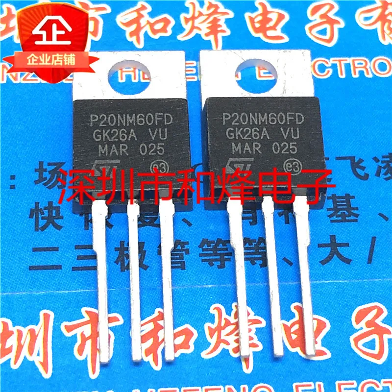 5PCS-10PCS P20NM60FD STP20NM60FD TO-220 N 20A 600V ใหม่และต้นฉบับบนสต็อก