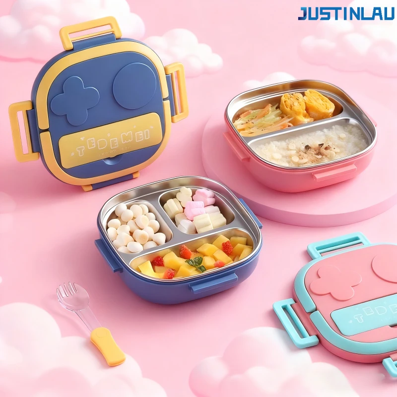 

Stainless steel lunch box portable office student outing tableware food bento box lunch bags meal prep food storage containers