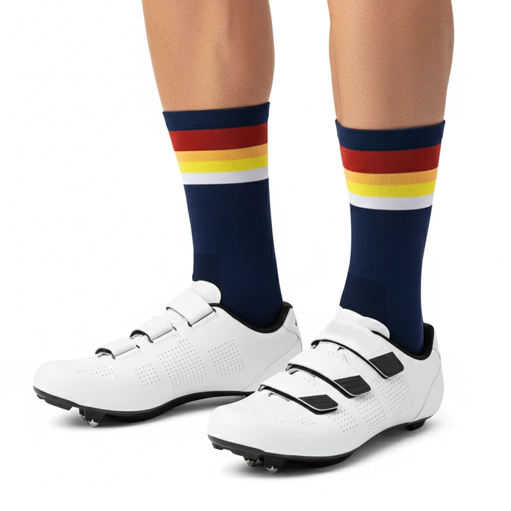 Neue Fahrradsocken Hochwertige Kompressionssocken für Männer und Frauen Fußballsocken Basketball Outdoor-Lauf Professionell – Detail 8