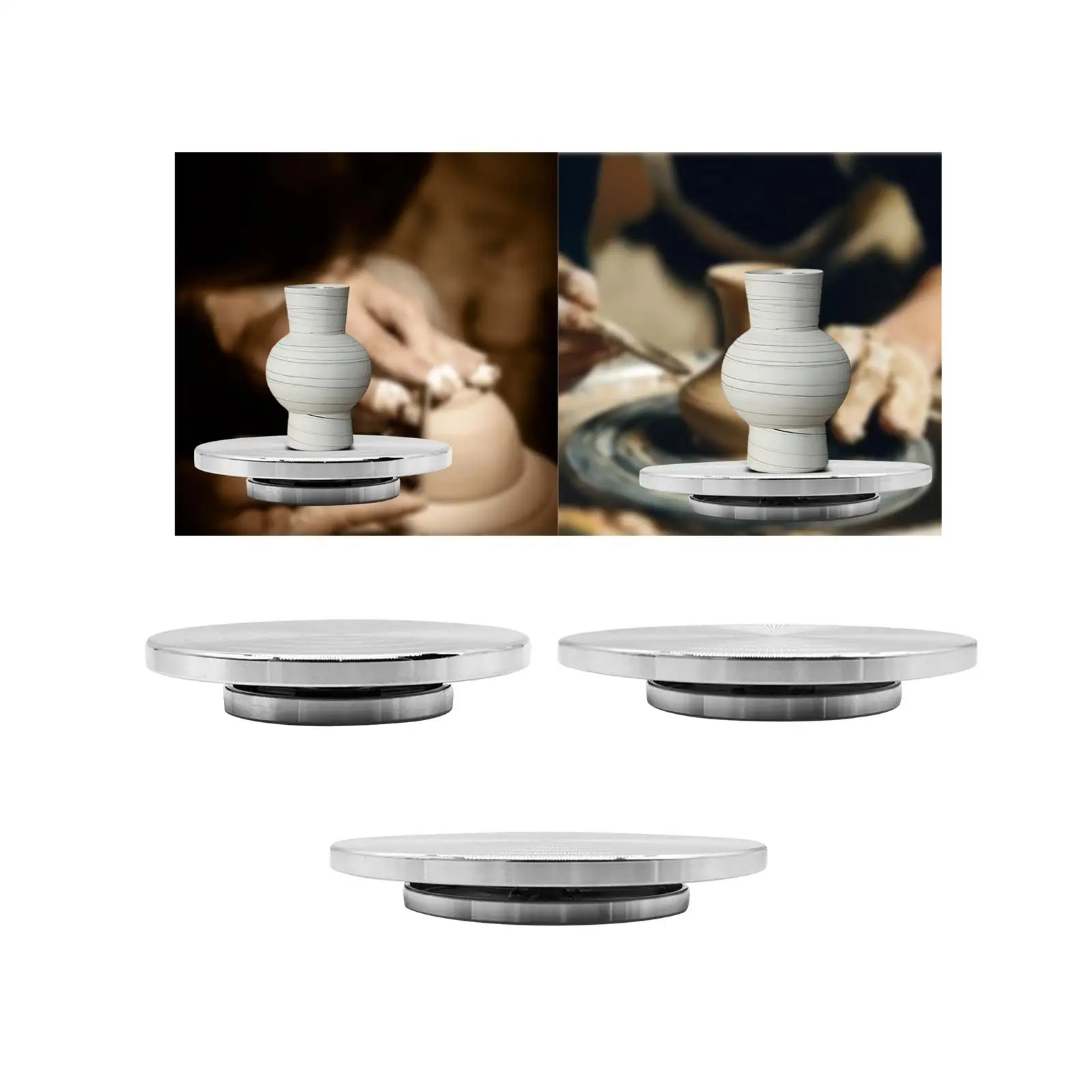 

Sculpting Wheel Turntable Revolving Cake Turntable Aluminum Alloy Mute Bearing