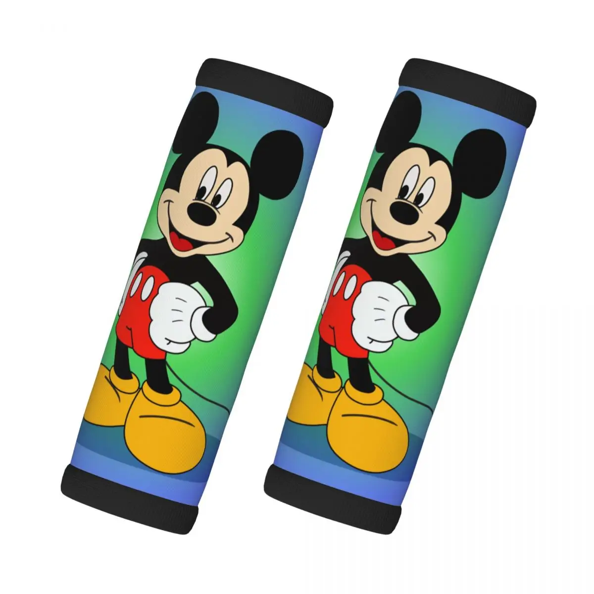 

Custom Mickey Mouse Grip Handle Cover For Door Handle Wallpaper Cartoon Suitcases Travel Accessories