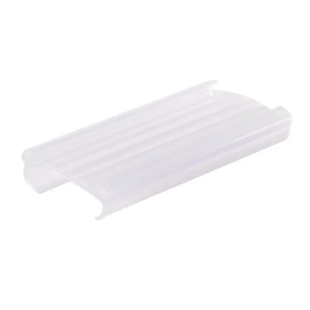 Storage Display Rack Label Holder Arc Open-face C-channel Data Strip For Wire Shelves Curved Front Face Improves Viewing Angle
