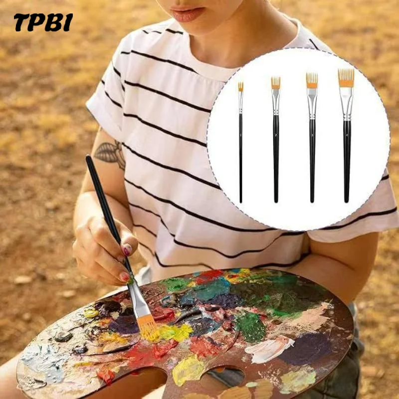 1/4Pcs Digital Paint Brushes For Number Painting Art Supplies Arte Pinceles Para Pintar Professional DIY Art Craft Tool