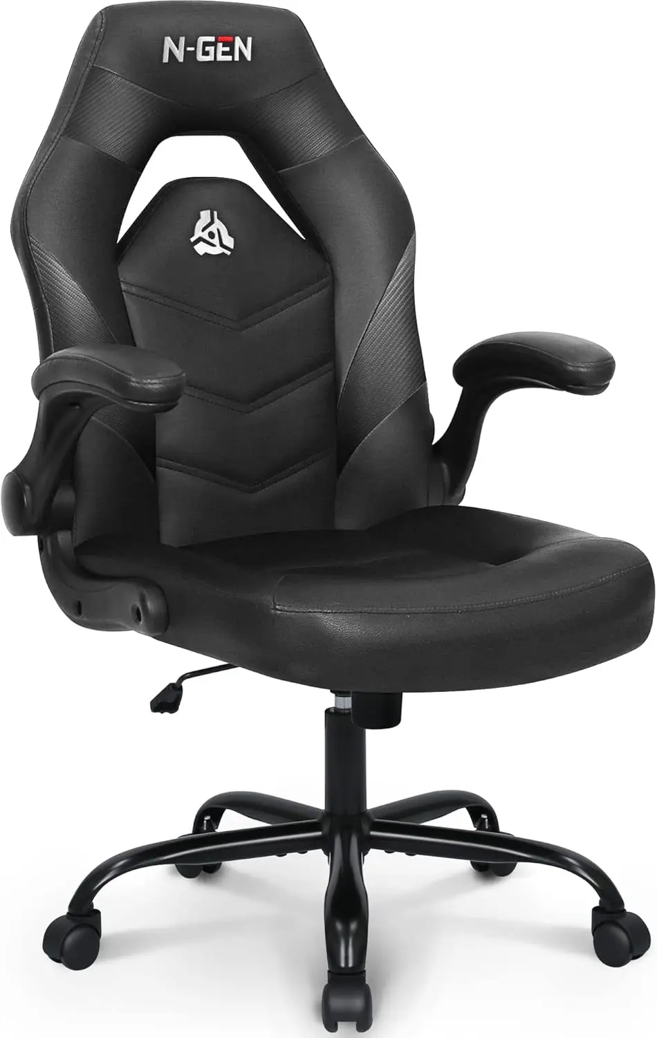 

Video Gaming Computer Chair Ergonomic Office Chair Desk Chair with Lumbar Support Flip Up Arms Adjustable Height Swivel