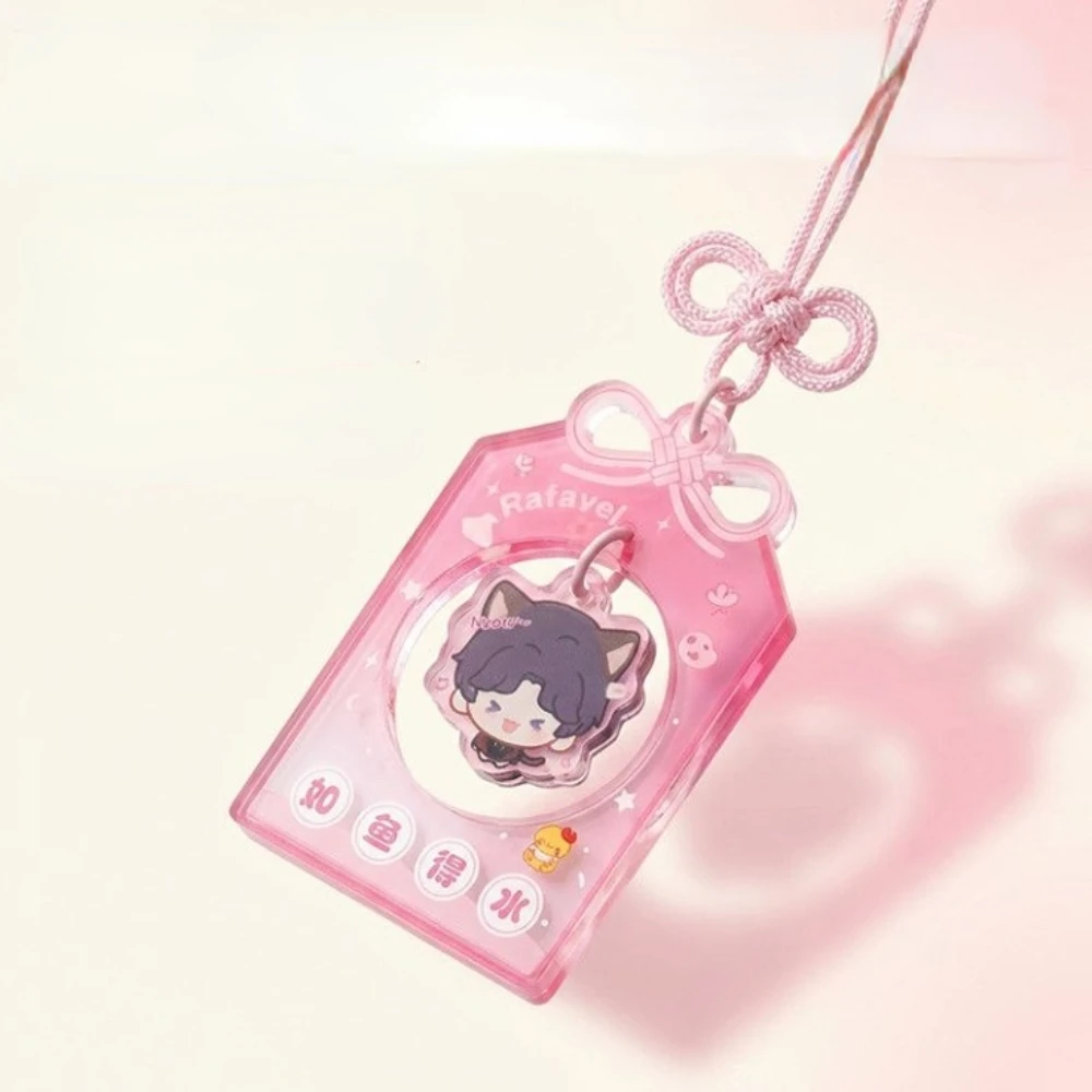 Game Love and Deepspace Pendant Xavier Zayne Rafayel Sylus  Colored Window Acrylic Keychain Cute Decoration Backpack Pendant image 2