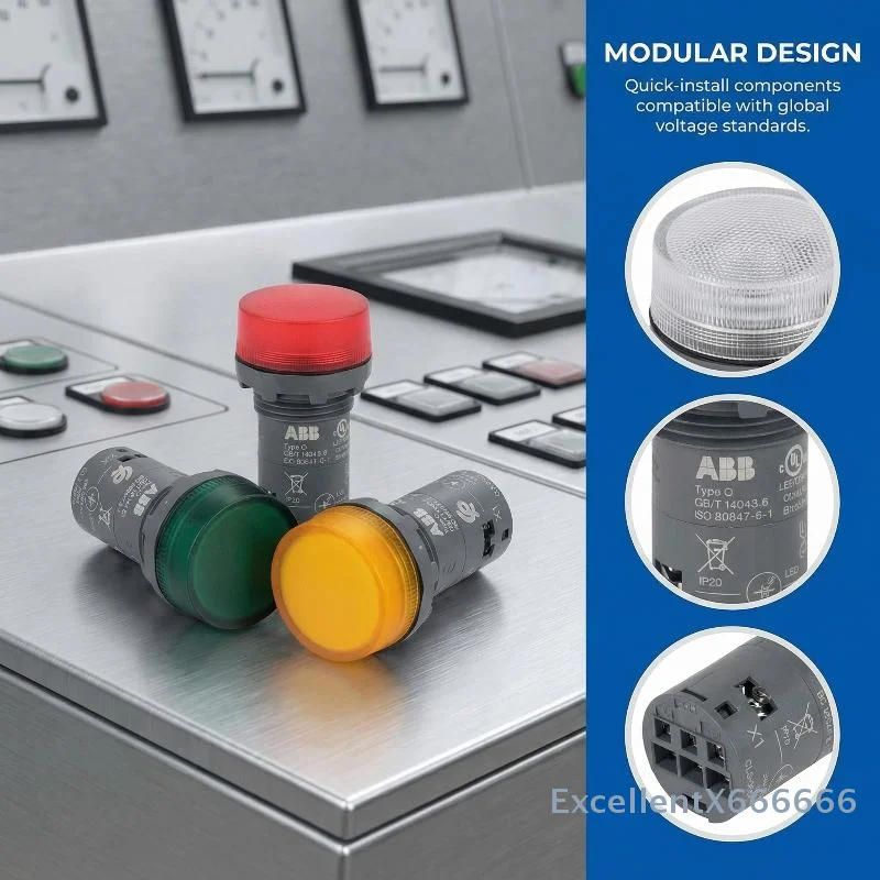 

ABB Industrial Automation Signal Indicator Light CL2-502 Series for Electrical Panel Assembly