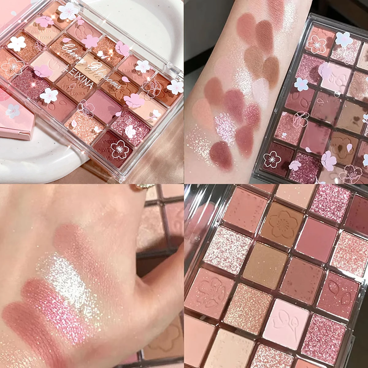 20色のアイシャドウトレイ、マットシマー高色素メイクアップ、マルチカラーブラウントーンの長持ちするデイリーウェアアイシャドウ