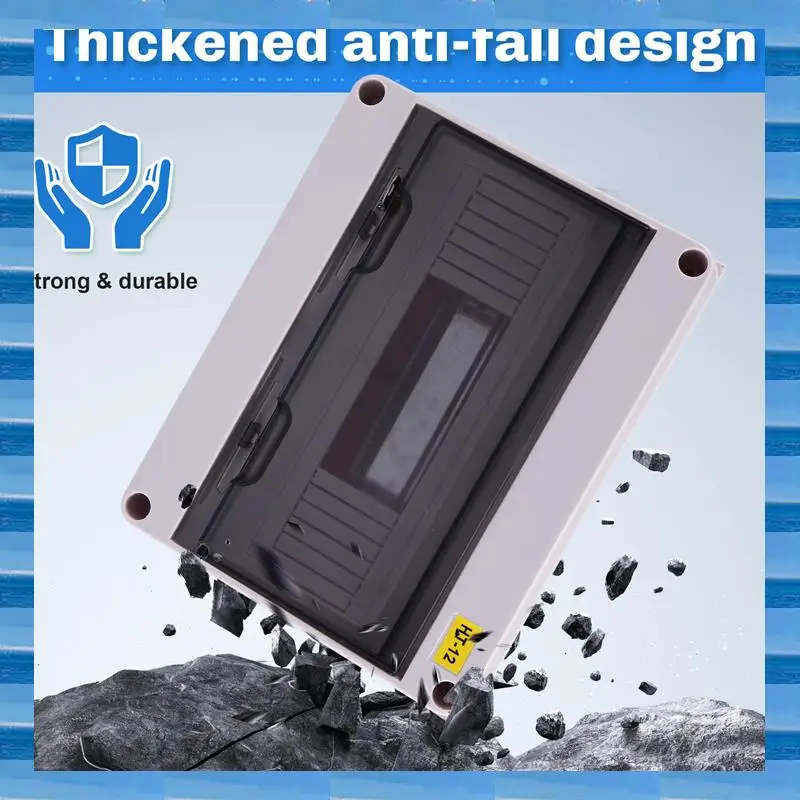 

AT53 HT Series Junction Box 12WAY PC IP65 Waterproof Distribution Box Outdoor Plastic Electrical HT-15Way Forcircuit Breaker