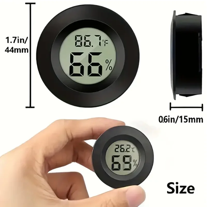 -50~ +70°C Mini LCD Digital Thermometer Hygrometer Fridge Freezer Tester Temperature Tester Sensor Humidity Meter Detector