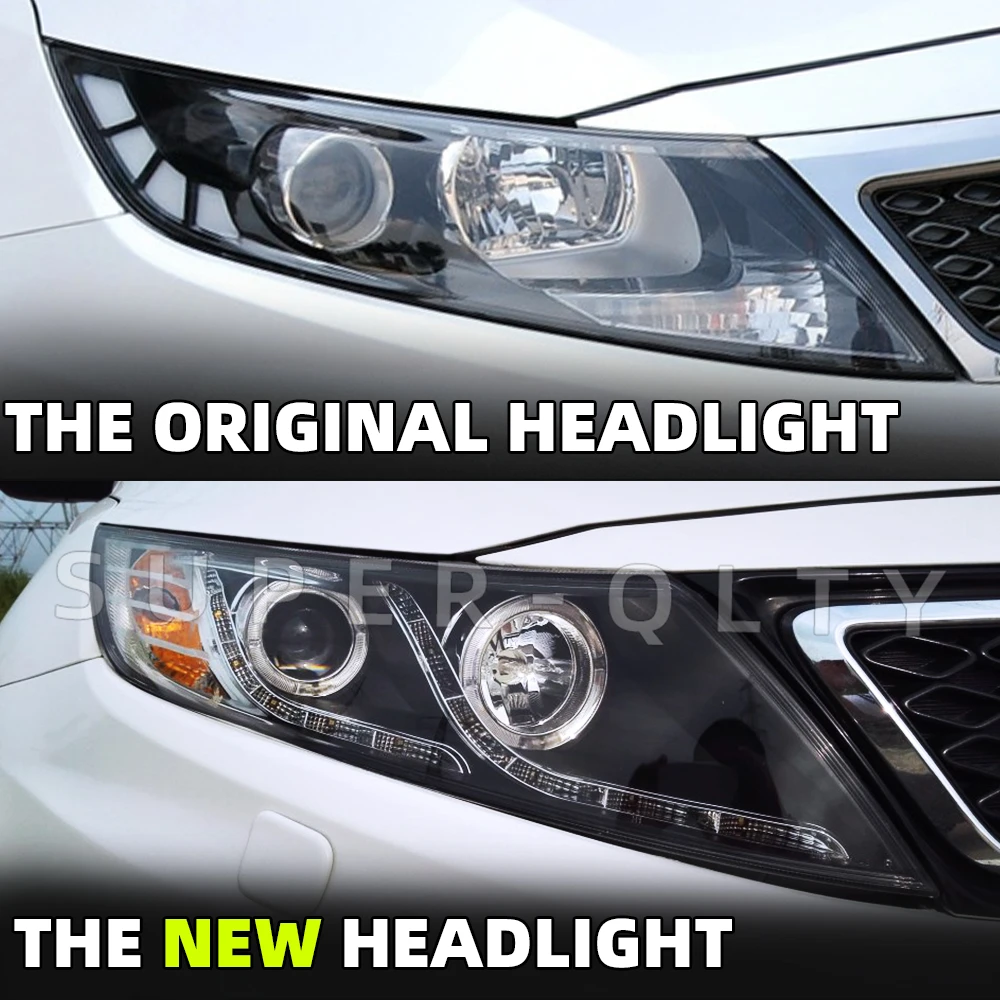 For KIA K5 2011-2013 head lamp modified LED headlight Car light head lights Car Styling Accessories