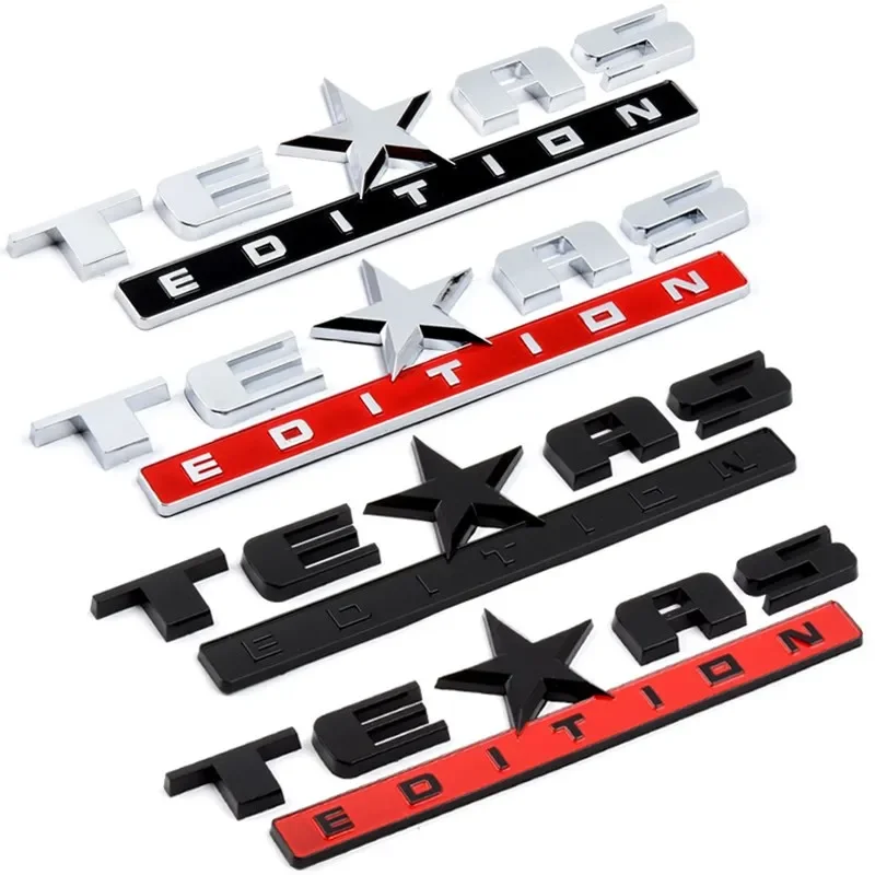 3D ABS Black Chrome Car Letters For Jeep Renegade Wrangler Patriot Texas Edition Logo Emblem Badge Trunk Sticker Accessories