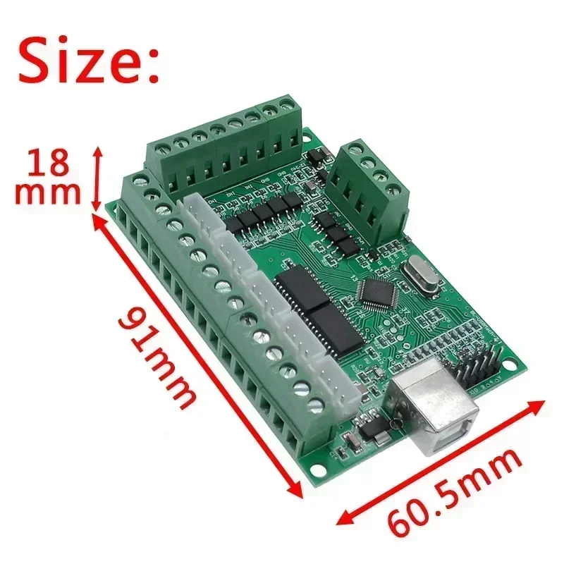 5 Axis Interface Board Mach3 Breakout Board Stepper Servo Motor USB Driver Motion Controller for CNC Router Cutting Milling