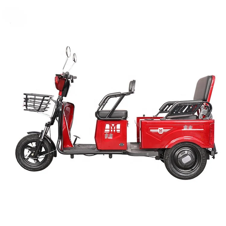 2023 Three Wheels Cargo Electric Tricycle Motorcycle Rickshaw Fully Enclosed Mobility Scooter Cargo Scooter Motor with Cabin