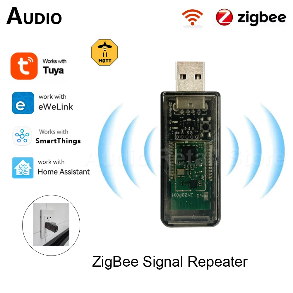 Zigbee-外部信号増幅器,3.0 usbポート,tuyaアプリケーション用のリピーターアンプ,zigbee2mqtt tasmota smartThings