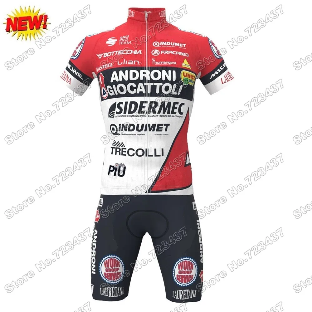 2021 ANDRONI Cycling Clothing Pro Team Cycling Jersey Set Summer Road Bike Suit Bicycle Tops Bib Shorts Ropa Ciclismo Maillot