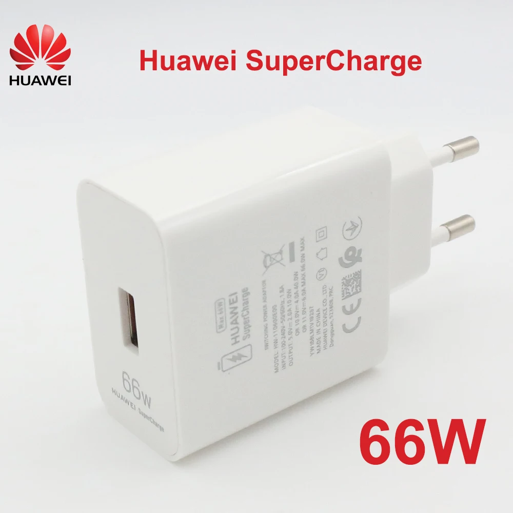 Original HUAWEI 66W Super Charge Quick USB Wall Charger Travel Charge 6A Type C Cable for Mate 50 40 30 P40 Pro Nova8 P 60 50 40 - náhled 4