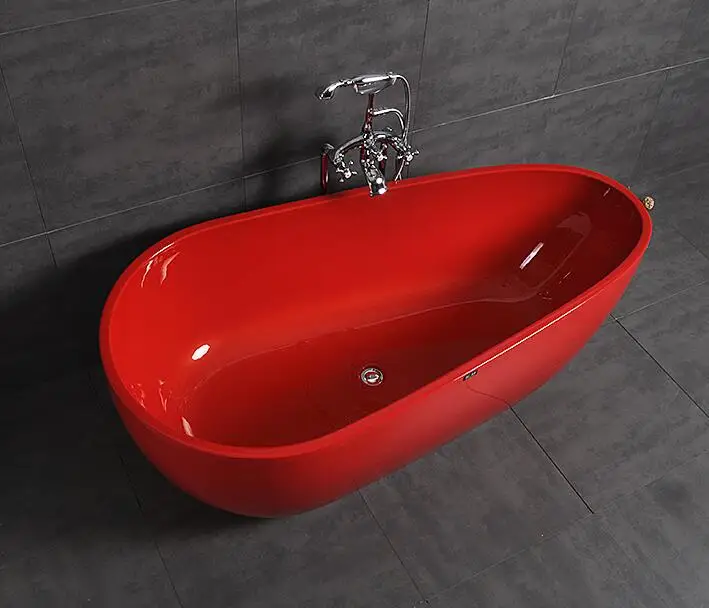 *a* Red Hot Selling Tub  Free Standing Bathtubs Composite Resin Acrylic Transparent for Bathroom