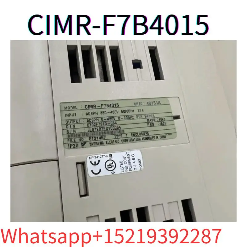 second-hand Frequency converter F7 series CIMR-F7B4015 15KW 380V tested ok