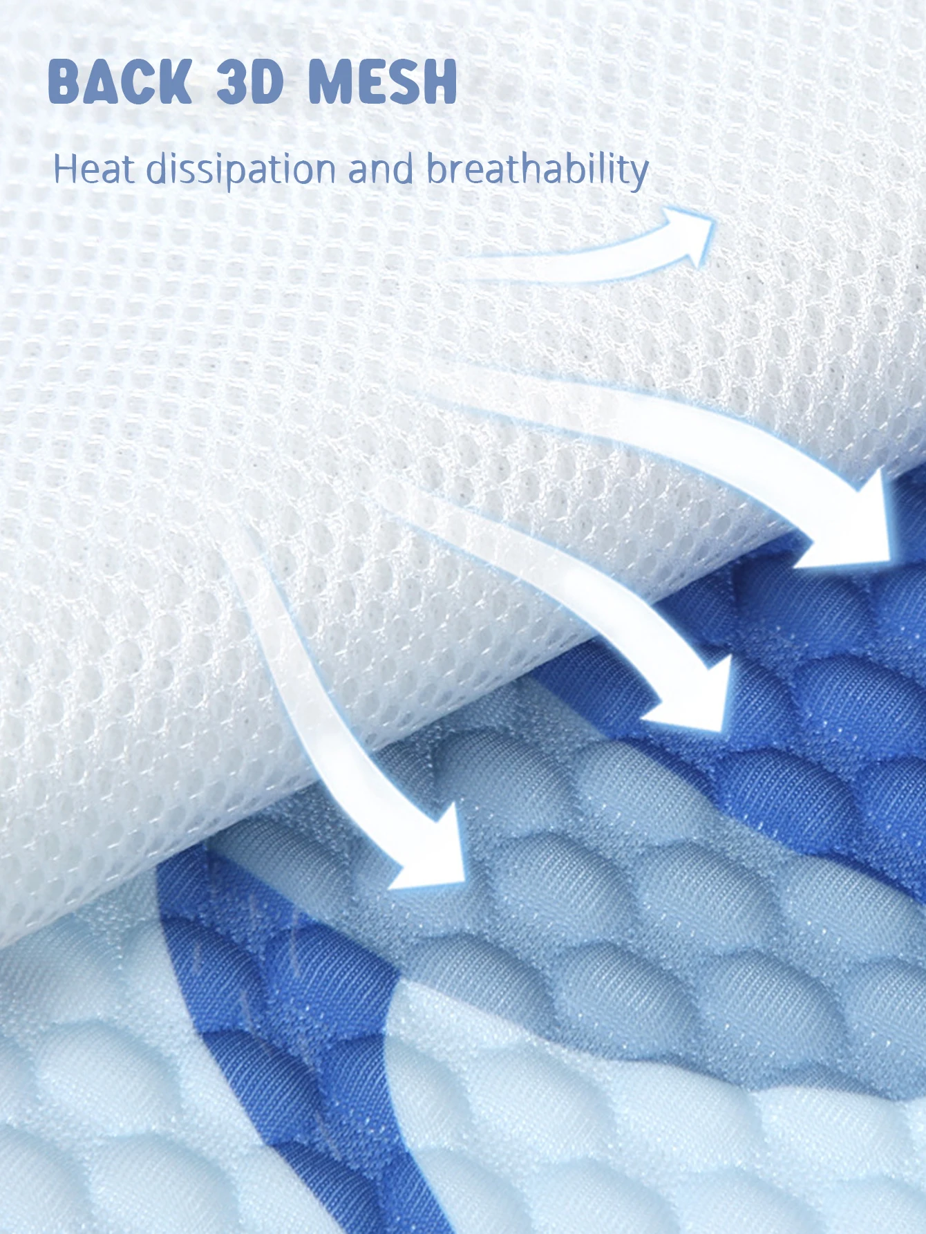 Summer Stroller Cooling Pad 3D Air Mesh Breathable Pushchair Mat Mattress Baby Pram Seat Cover Cushion for Newborn