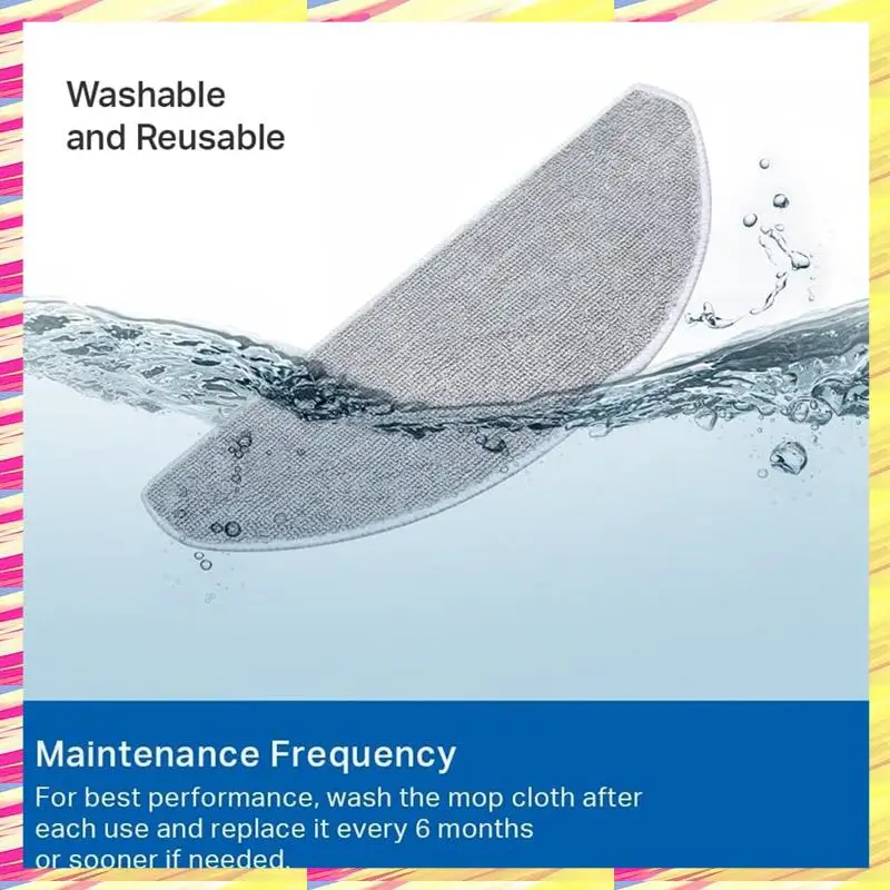 

Моющаяся ткань для швабры ABJJ для деталей робота-пылесоса Tapo RV30 Max Plus, RV30 Max, RV20 Max Plus, RV20 Max