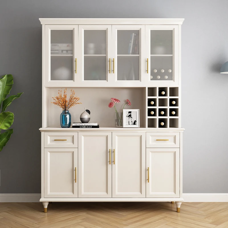 

Side cabinet, kitchen locker, wine cabinet, simple living room integrated wall cabinet, solid wood light luxury cabinet