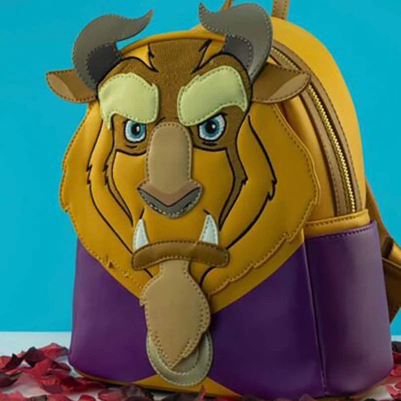 Hot Disney Loungefly Beauty And Beast Lion King Mini Backpack Children'S Outdoor Leisure Bag Cute For Girl Birthday Gift