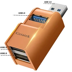 USB 3.0 HUB Adapter Extender Mini Splitter Box 1 to 3 Ports High Speed USB 2.0 For PC Laptop U Disk Card Reader Accessories