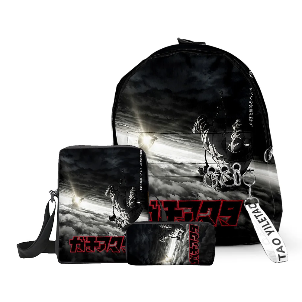 

Классический набор Gachiakuta: 3D-печатные школьные рюкзаки, брелоки, маленький рюкзак из оксфорда, сумка через плечо, пенал (3 предмета в комплекте)