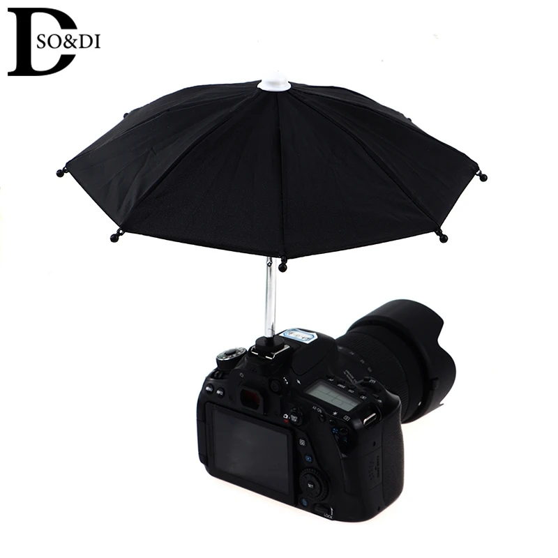 DSLR Camera Umbrella Hot Shoe Cover Sunshade Rainy Holder For Canon Nikon Fuji Leica Sony Mirrorless Phone Photography Accessory