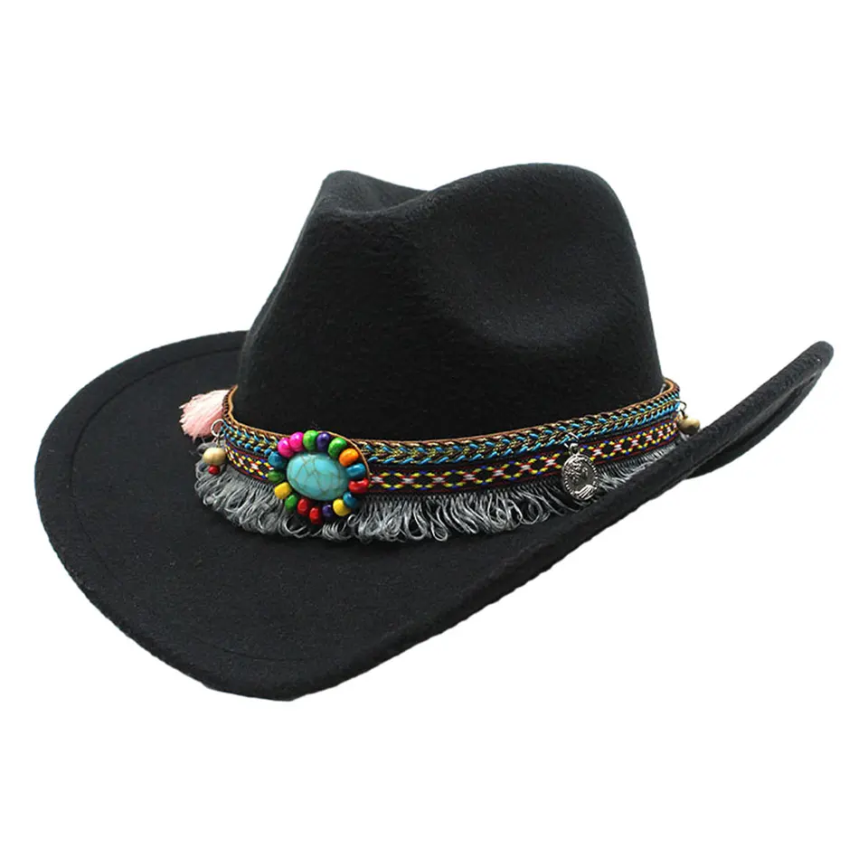 Chic Western Cowgirl Sombrero Cowboy Hat