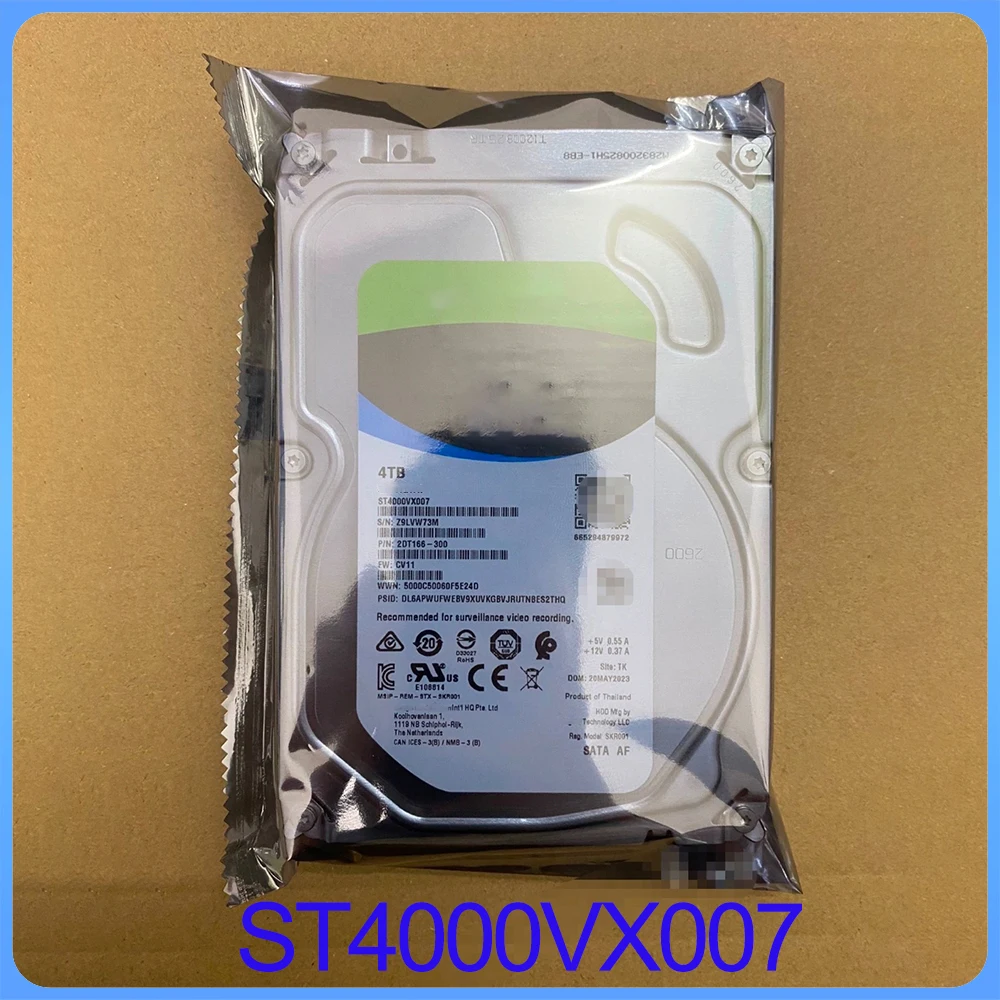 FOR Seagate Surveillance 4TB 5900RPM SATA 64MB Cache ST4000VX007 3.5