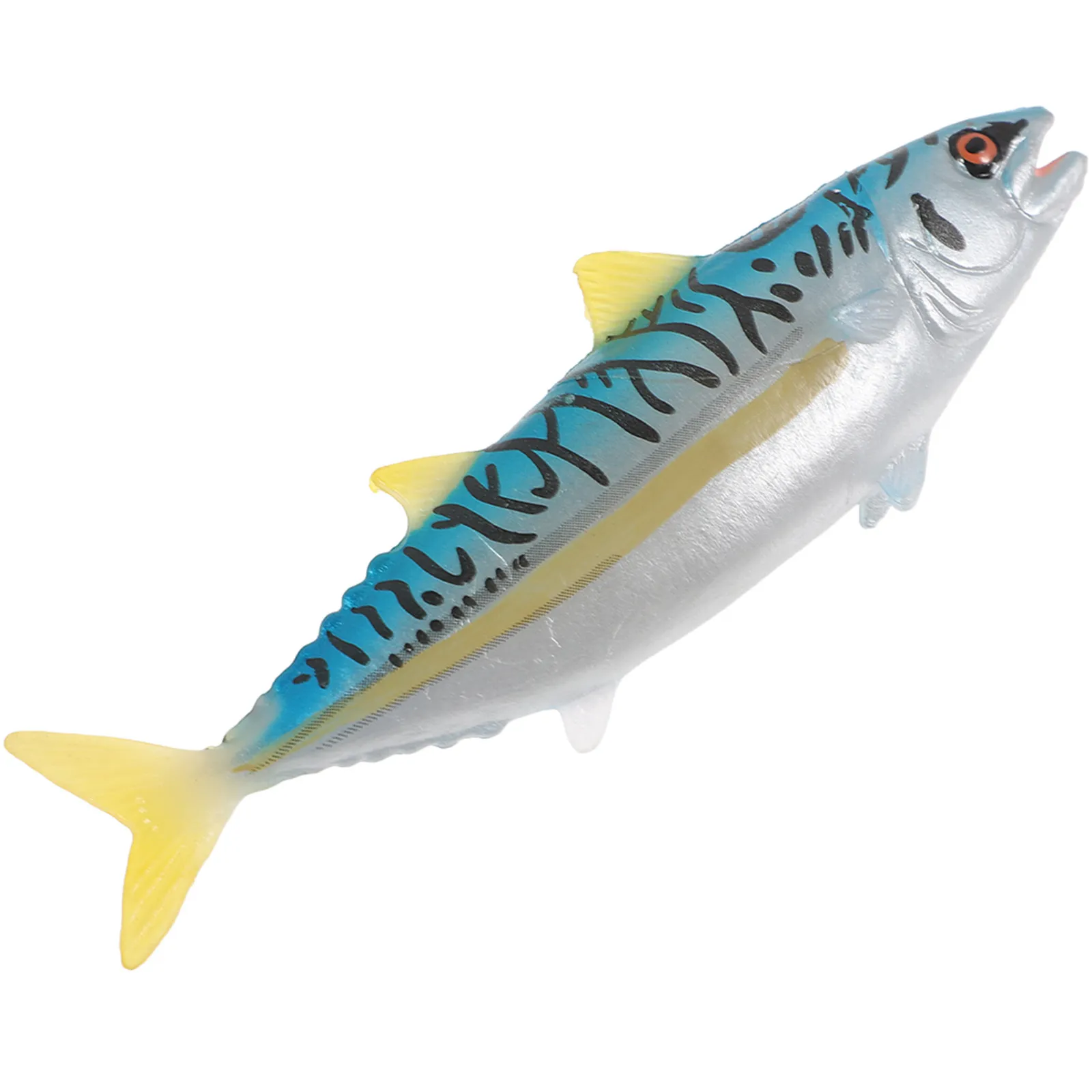リアルなマグロの彫刻、安全で教育的な魚の置物、子供向け自然探検デスクトップ魚像、芸術的な家の装飾