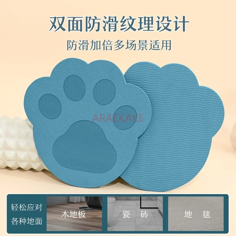 قطعتان من وسادة ركبة اليوغا الصغيرة، وسادة دعم مسطحة، وسادة كوع صغيرة الحجم، وسادة مشتركة، وسادة ركوع لعجلة البطن