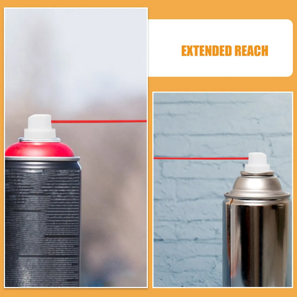12Sets Sprayer Nozzle Straws Kit Aerosol Spray Can Accessories Long Plastic Extension Tubes for Precise Spray Paint Rust