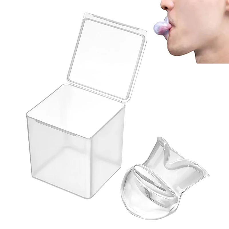 1PC Silicone Anti Snoring Device Apnea Aid Snoring Tongue Retainer Anti Snoring Mouthpiece