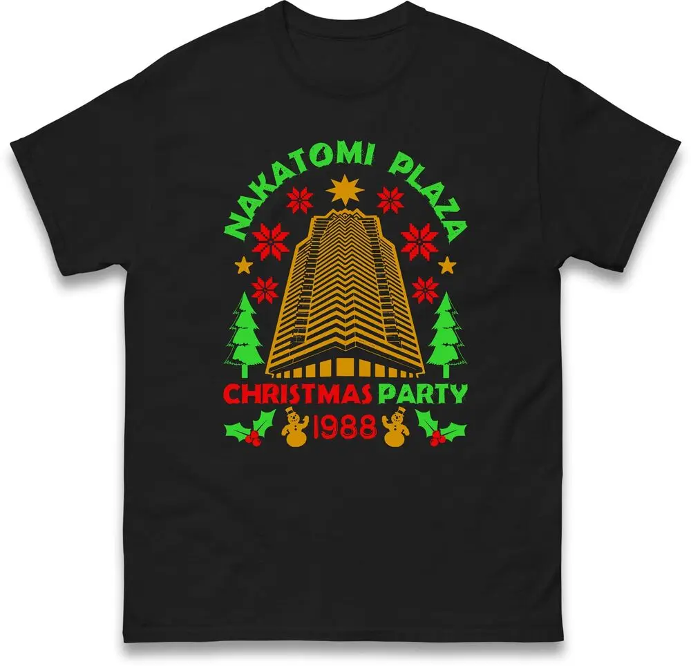 Nakatomi Plaza Happy Christmas T Shirt,Merry Christmas Tee,Ugly Christmas Gift