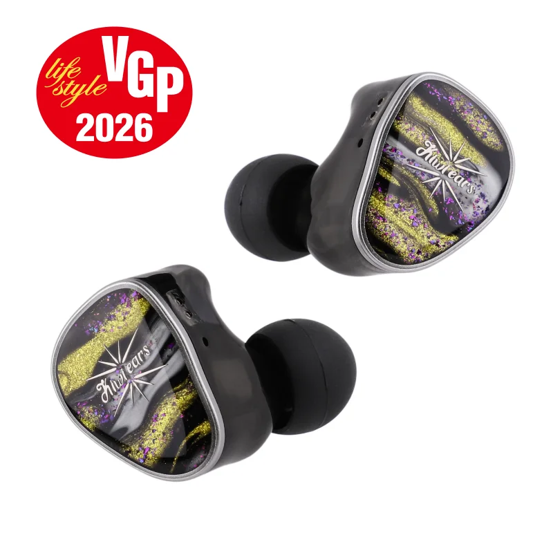 Linsoul Kiwi Ears Étude Beryllium DD + 3BA + محول الاهتزاز HIFI IEM سماعة مع ضبط دقيق سماعات أذن سلكية