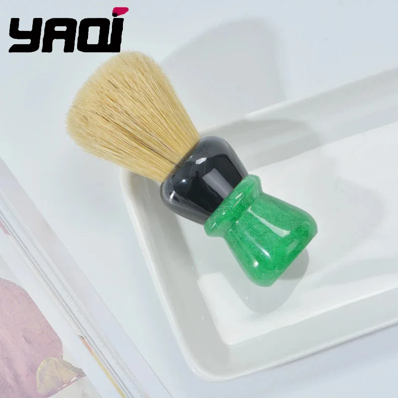 2026 Hot sale！YAQI Green Viper 24MM Boar Bristle Handle Shaving Brush for man wet shaving