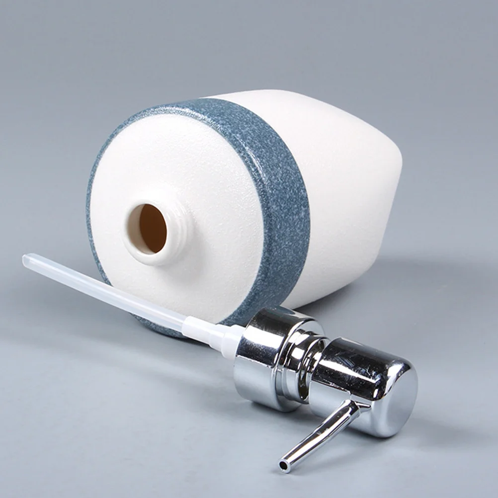 

1Set Elegant Bathroom Set Blue Ceramic Toothbrush Holder Mugs Dispenser Soap Box Decorative Home Organization Kit