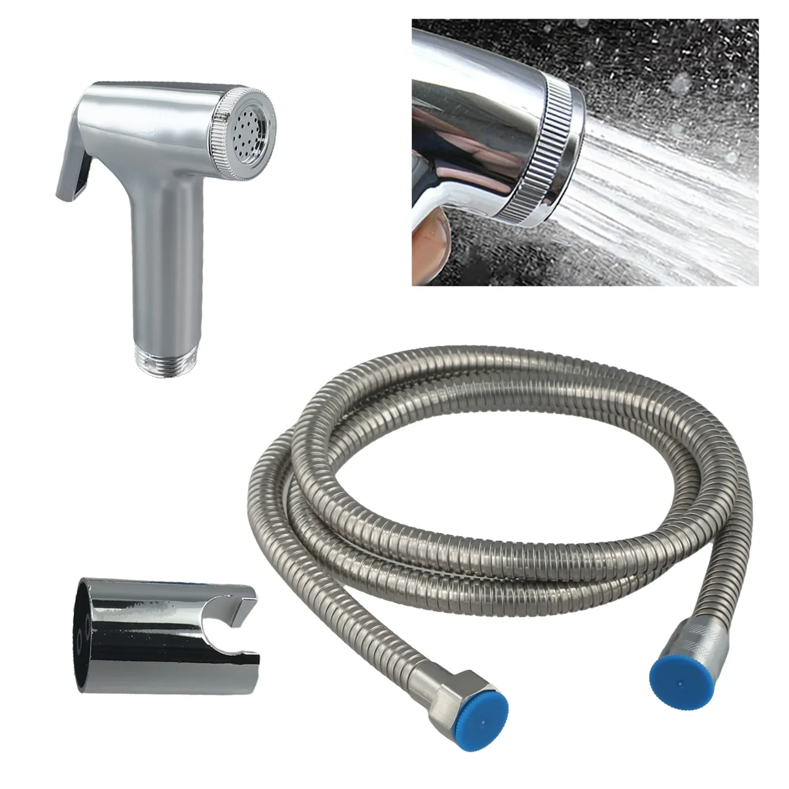 ABS Hose Douche Toilet Manual Measurement Deviation Bidet Spray Cleaning Personal Body Area Press Type Spray Head