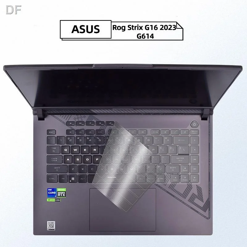 Asus、rog、Mobile、strix、g16、g614、g614jz、g614ju、g634、g634jz、g634jy、ラップトップアクセサリー、スキンプロテクターフィルム用キーボードカバー