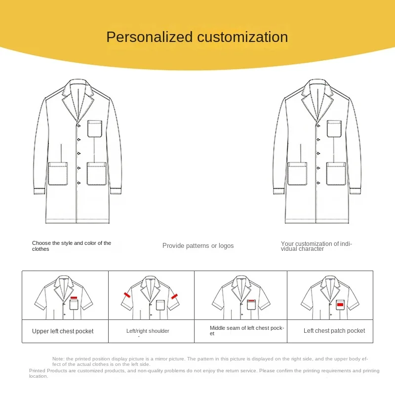 plus-sized plus-sized200Jin4xl5xlLarge size custom white gown doctor's overall women's long sleeve hospital doctor work clothes