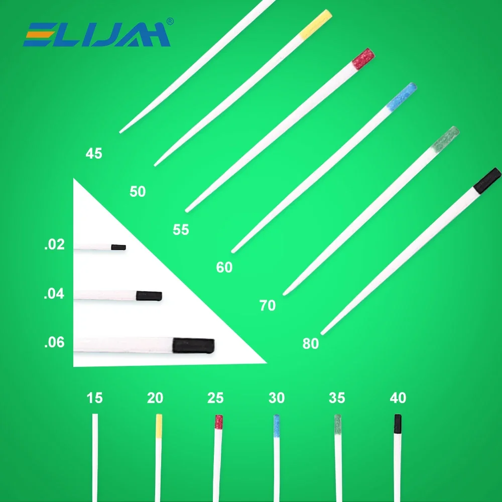 

ELIJAH Dental Mixed/siongle Absorbent Paper Points 02/04/06 Taper High Absorbency Endodontics Cotton Fiber Tips Dental Supplies