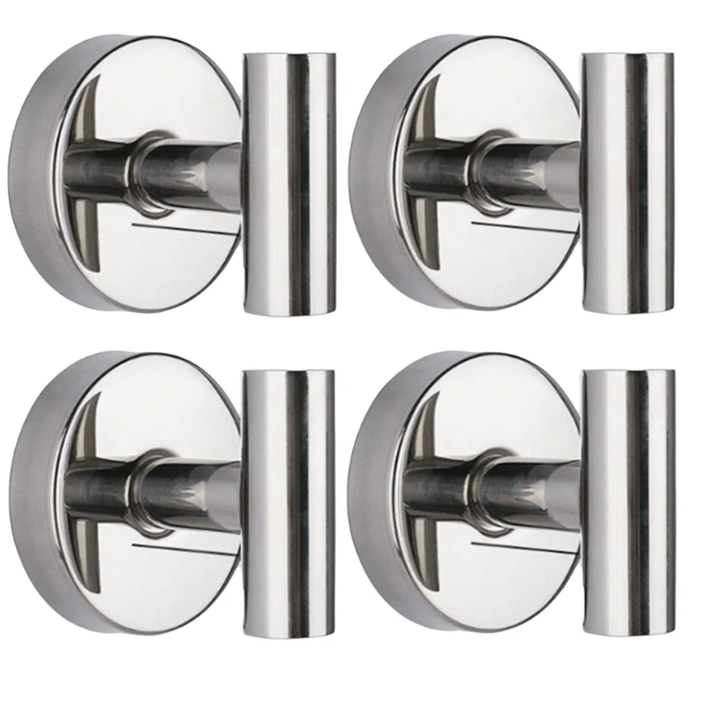 

FO-Stainless Steel Suction Cup Hook Waterproof Wall Mount Hooks Punch-Free Reusable Kitchen Bathroom Wall Hanger