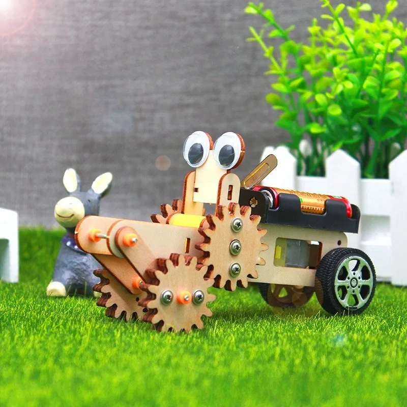 1pcs DIY Material Package Wooden Technology Small Maker Children's Science Invention Physics Set Assembly Handmade